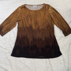 Línea Women's Top in Brown Gradient